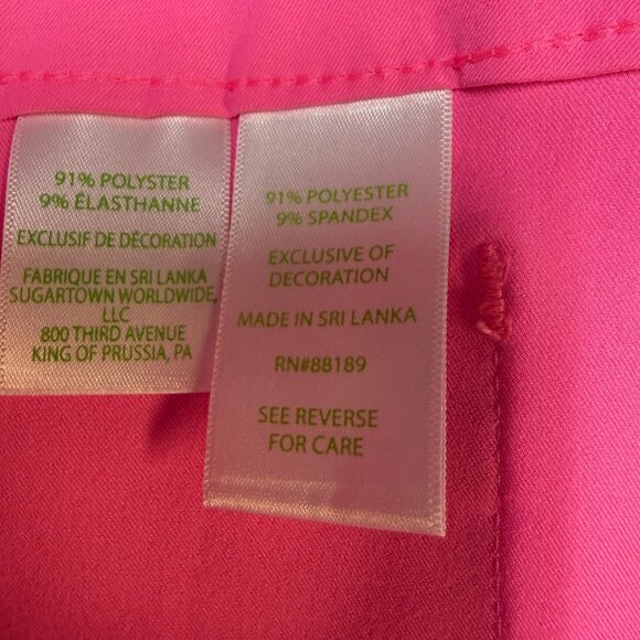 Lilly Pulitzer Corso Pants UPF 50+ 8 Cocatoo Pink NWT - Picture 7 of 11